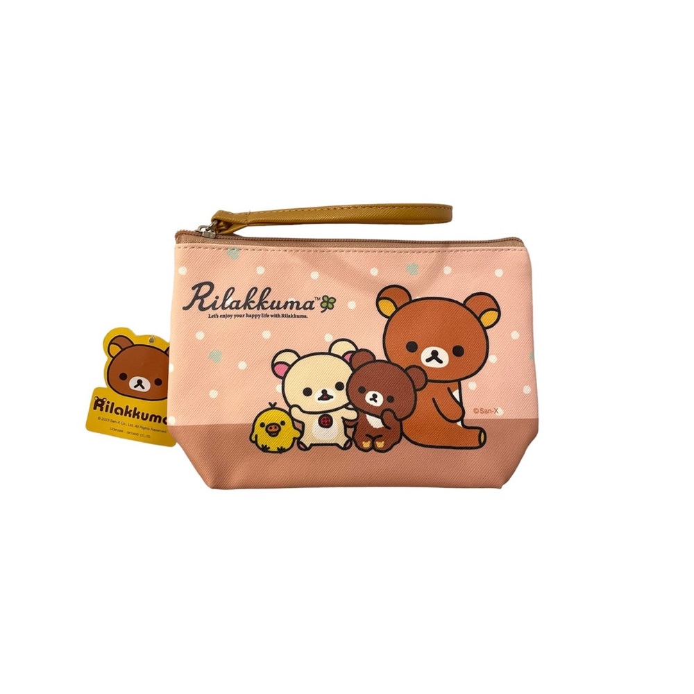 Rilakkuma Makeup Cosmetic Bag San-X Bears Travel Toiletry Stationery Pouch NEW